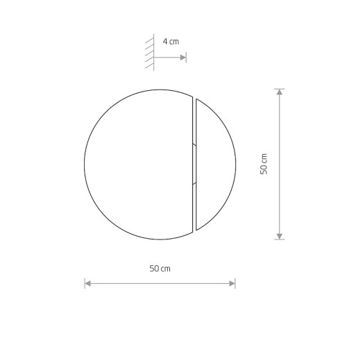 Світильник Nowodvorski 7651 Sun LED 1x15W 3000K 610Lm IP20 Bl ( 4011695 )