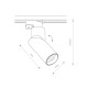 Трековый светильник Nowodvorski 7657 Profile india GU10 1x15W IP20 Bl ( 4012140 )
