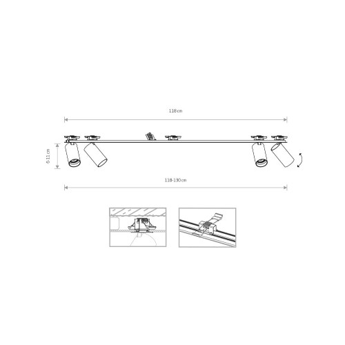 Спот Nowodvorski 7686 Mono surface GU10 4x10W IP20 Wh ( 4011852 )