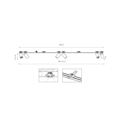 Спот Nowodvorski 7687 Mono surface GU10 6x10W IP20 Wh ( 4011853 )