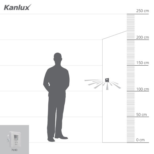 Датчик руху для освітлення Kanlux 7690 Merge JQ-L ( 4015173 )