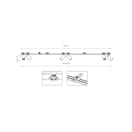 Спот Nowodvorski 7693 Mono surface GU10 6x10W IP20 Bl ( 4011858 )