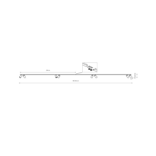 Спот Nowodvorski 7701 Mono GU10 8x10W IP20 Bl ( 4011865 )