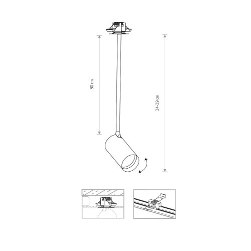 Спот Nowodvorski 7738 Mono surface GU10 1x10W IP20 Bl ( 4011884 )