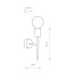 Бра Nowodvorski 7762 Radius E27 1x60W IP20 Bl ( 4010905 )