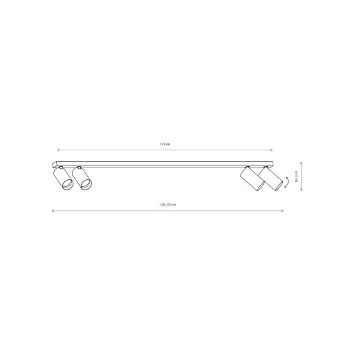 Спот Nowodvorski 7784 Mono GU10 4x10W IP20 Bl ( 4011915 )