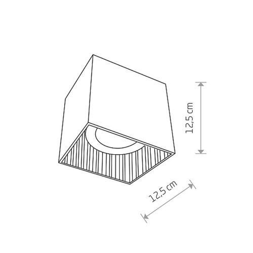 Точечный светильник Nowodvorski 7792 Groove GU10 1x75W IP20 Bl ( 4012036 )