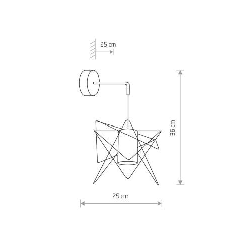 Бра Nowodvorski 7796 Gstar GU10 1x10W IP20 Bl ( 4010914 )