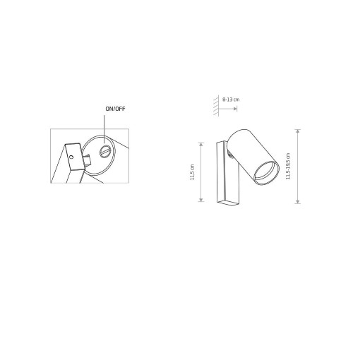 Бра Nowodvorski 7808 Mono GU10 1x10W IP20 Wh ( 4010915 )
