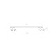 Спот Nowodvorski 7812 Mono IV GU10 4x10W IP20 Wh ( 4011920 )