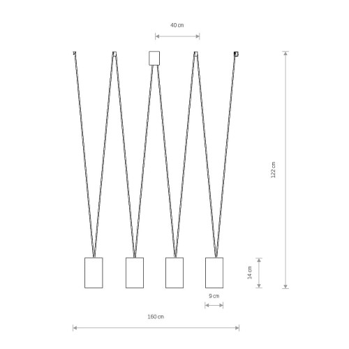 Подвесной светильник Nowodvorski 7814 More tone GU10 4x10W IP20 Bl ( 4011334 )