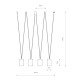 Подвесной светильник Nowodvorski 7814 More tone GU10 4x10W IP20 Bl ( 4011334 )