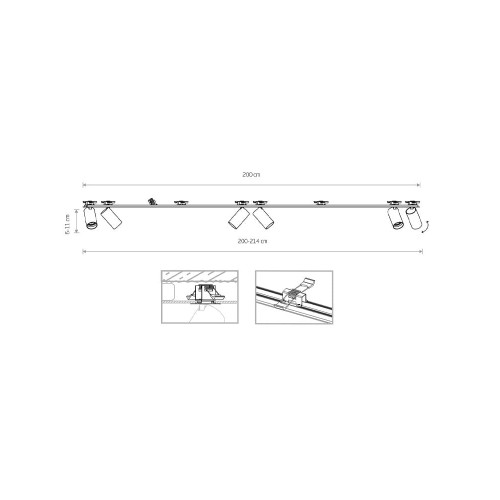 Спот Nowodvorski 7837 Mono surface GU10 6x10W IP20 Bl ( 4011931 )
