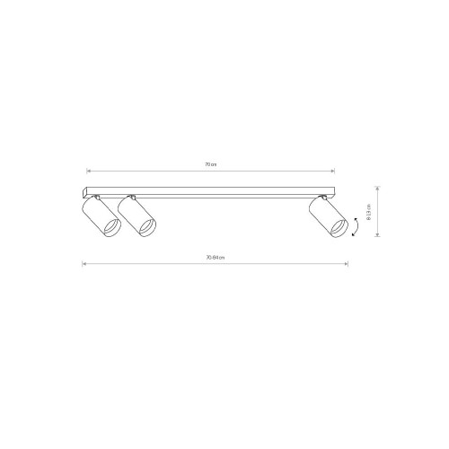 Спот Nowodvorski 7842 Mono GU10 3x10W IP20 Bl ( 4011934 )