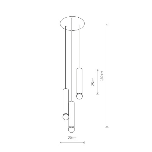 Подвесной светильник Nowodvorski 7855 Baton E27 3x10W IP20 Bl ( 4011350 )