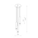 Подвесной светильник Nowodvorski 7855 Baton E27 3x10W IP20 Bl ( 4011350 )