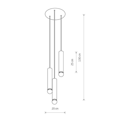 Подвесной светильник Nowodvorski 7856 Baton E27 3x10W IP20 Bl ( 4011351 )