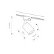 Трековий світильник Nowodvorski 7857 Profile eye spot GU10 1x10W IP20 Bl ( 4012143 )
