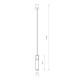 Подвесной светильник Nowodvorski 7864 Cylinder GU10 1x10W IP20 Bl ( 4011354 )