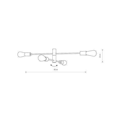 Люстра Nowodvorski 7936 Rotor E27 4x60W IP20 Bl ( 4011366 )