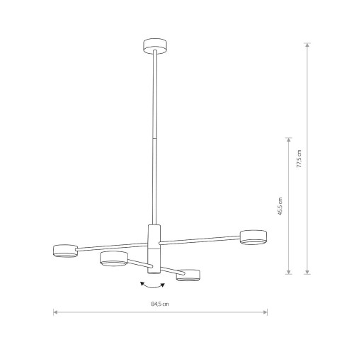 Подвесной светильник Nowodvorski 7941 Orbit GX53 4x8W IP20 Wh ( 4011369 )