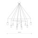 Люстра Nowodvorski 7954 Imbria GU10 10x10W IP20 Bl ( 4011377 )