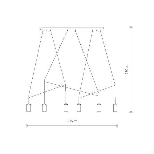 Люстра Nowodvorski 7955 Imbria GU10 6x10W IP20 Bl ( 4011378 )