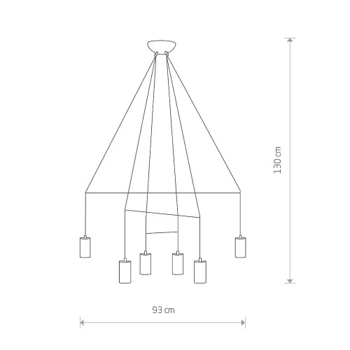 Люстра Nowodvorski 7956 Imbria GU10 6x10W IP20 Bl ( 4011379 )