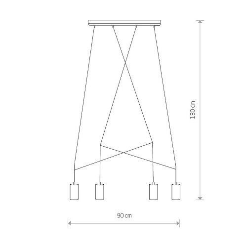 Люстра Nowodvorski 7957 Imbria GU10 4x10W IP20 Bl ( 4011380 )