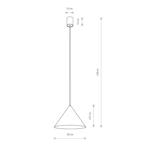 Підвісний світильник Nowodvorski 8001 Zenith GU10 1x35W IP20 Bl ( 4011387 )