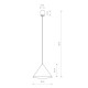 Підвісний світильник Nowodvorski 8001 Zenith GU10 1x35W IP20 Bl ( 4011387 )