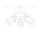 Светильник Nowodvorski 8050 Vista G9 3x25W IP44 Chrom ( 4011770 )