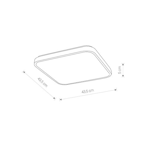 Світильник Nowodvorski 8110 Agnes LED 1x32W 3000K 2200Lm IP44 Bl ( 4011708 )