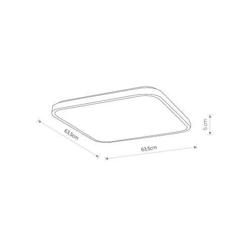 Світильник Nowodvorski 8111 Agnes LED 1x64W 3000K 4700Lm IP44 Bl ( 4011709 )