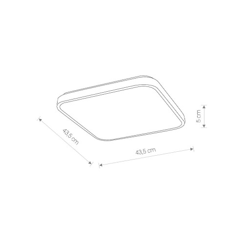 Світильник Nowodvorski 8113 Agnes LED 1x32W 3000K 2400Lm IP44 Wh ( 4011711 )