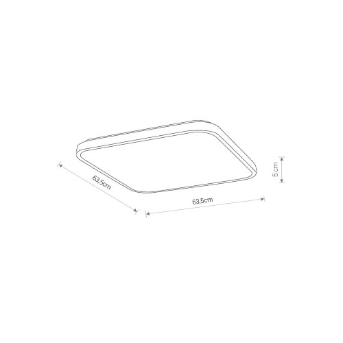 Світильник Nowodvorski 8114 Agnes LED 1x64W 3000K 4000K 4800Lm IP44 Wh ( 4011712 )