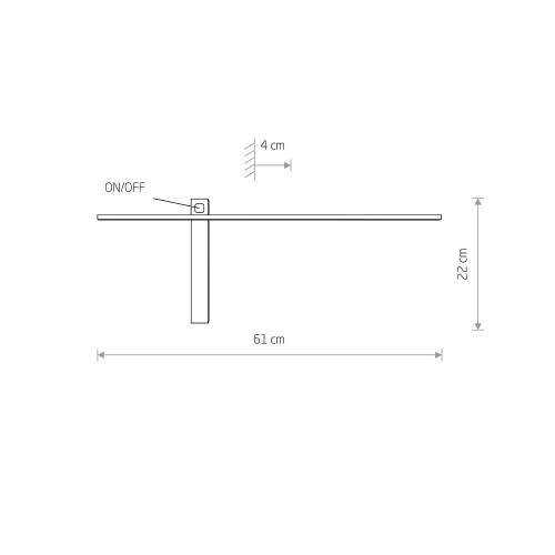 Світильник Nowodvorski 8115 Impulse LED 1x6W 3000K 200Lm IP23 Bl ( 4011713 )