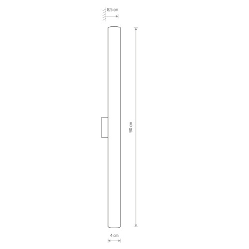 Светильник Nowodvorski 8120 Ice tube led LED 1x18W 4000K 1750Lm IP44 Chrom ( 4011779 )