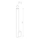 Светильник Nowodvorski 8122 Ice tube led LED 1x8W 4000K 630Lm IP44 Chrom ( 4011781 )