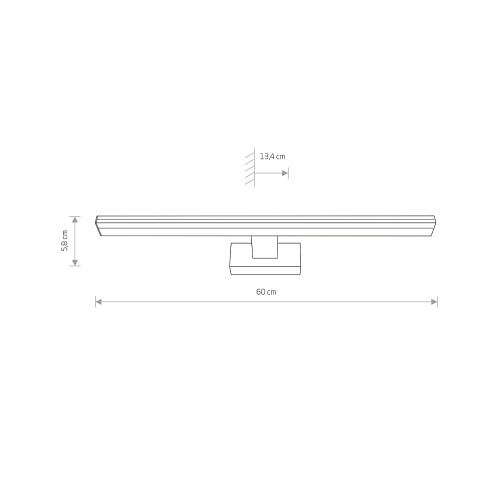 Світильник Nowodvorski 8131 Picasso led LED 1x12W 4000K 900Lm IP44 Chrom ( 4011786 )
