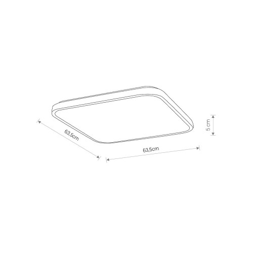 Світильник Nowodvorski 8133 Agnes LED 1x64W 4000K 4000K 4900Lm IP44 Wh ( 4011719 )