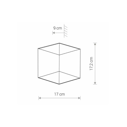 Світильник вуличний Nowodvorski 8142 Triangles LED 2x5W 3000K 700Lm IP54 Bl ( 4011070 )