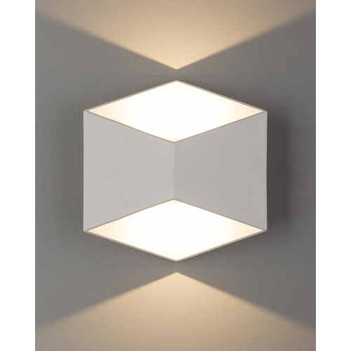 Світильник вуличний Nowodvorski 8143 Triangles LED 2x5W 3000K 800Lm IP54 Wh ( 4011071 )
