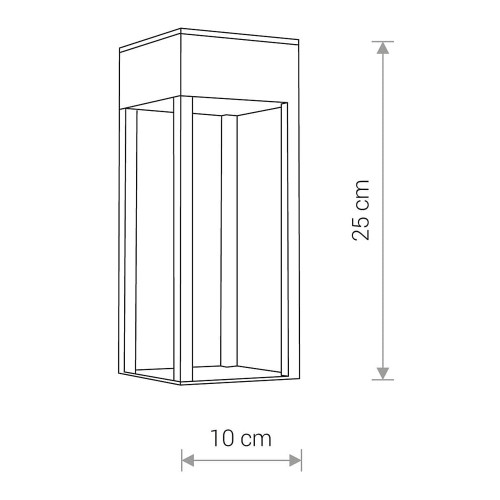 Светильник уличный Nowodvorski 8146 Structure LED 1x13W 3000K 820Lm IP54 Bl ( 4011074 )