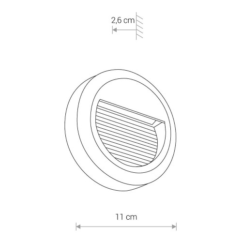 Світильник вуличний Nowodvorski 8147 Sidewal LED 1x1,6W 3000K 61Lm IP54 Bl ( 4011075 )