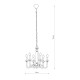 Люстра Nowodvorski 8154 Hampton Е14 6x40W IP20 Chrom ( 4011404 )