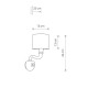 Бра Nowodvorski 8157 Newport Е14 1x40W IP20 Wh ( 4010940 )