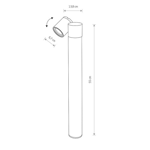 Светильник уличный Nowodvorski 8158 Tubings GU10 1x35W IP54 Bl ( 4011077 )