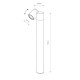 Светильник уличный Nowodvorski 8158 Tubings GU10 1x35W IP54 Bl ( 4011077 )