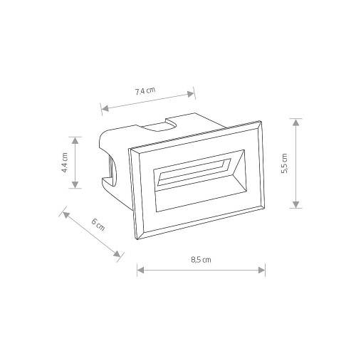 Світильник вуличний Nowodvorski 8164 Bay LED 1x3W 3000K 200Lm IP65 Bl ( 4011082 )
